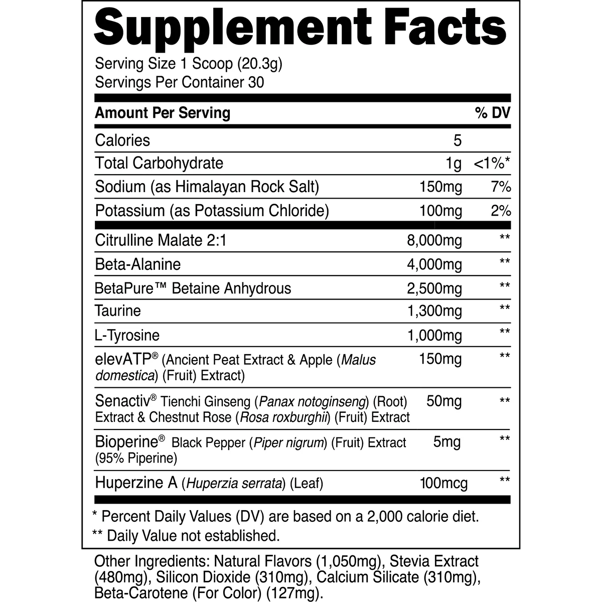 Transparent Labs Stim-Free Pre-Workout (Tropical Punch)