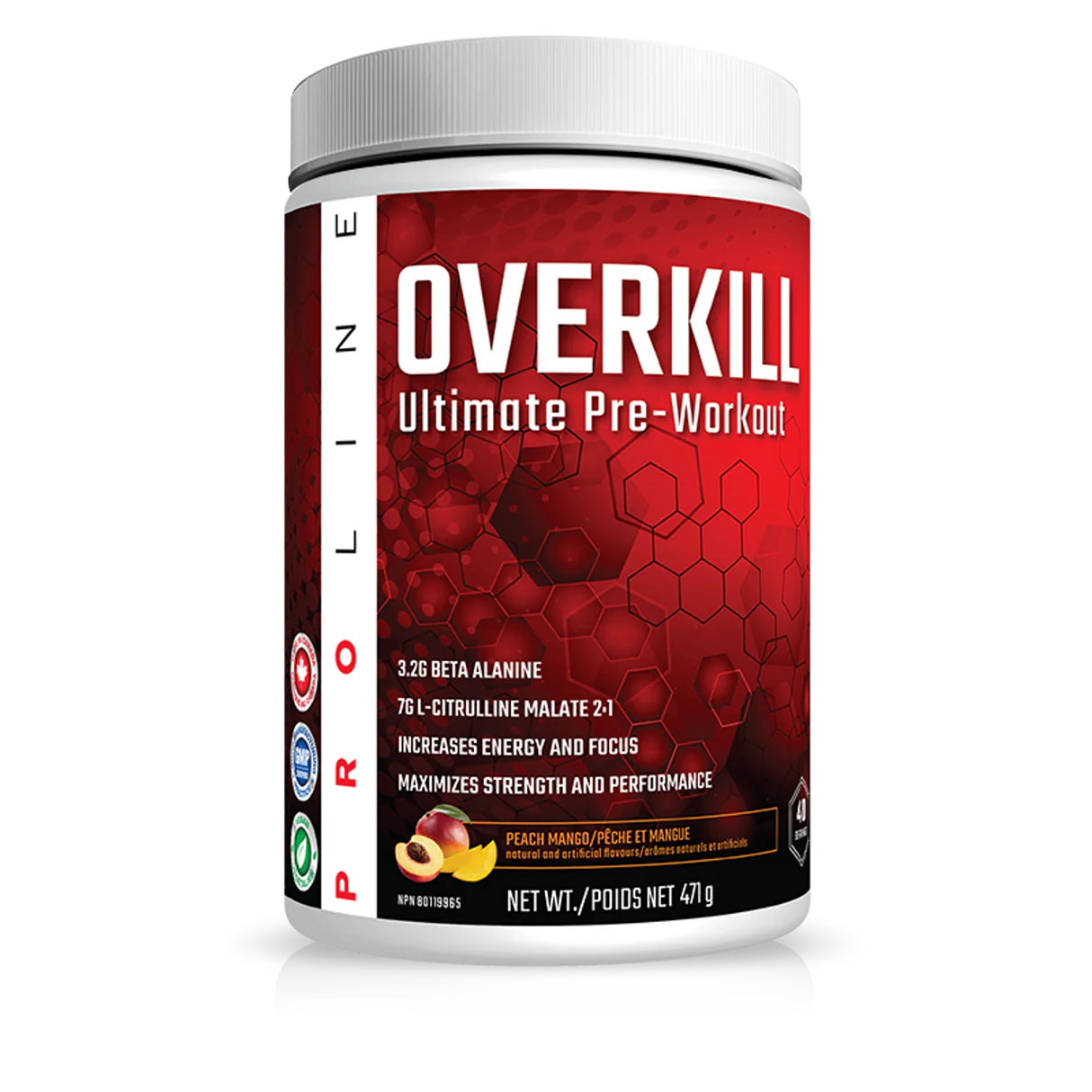 ProLine Overkill Ultimate Pre-Workout (Peach Mango)