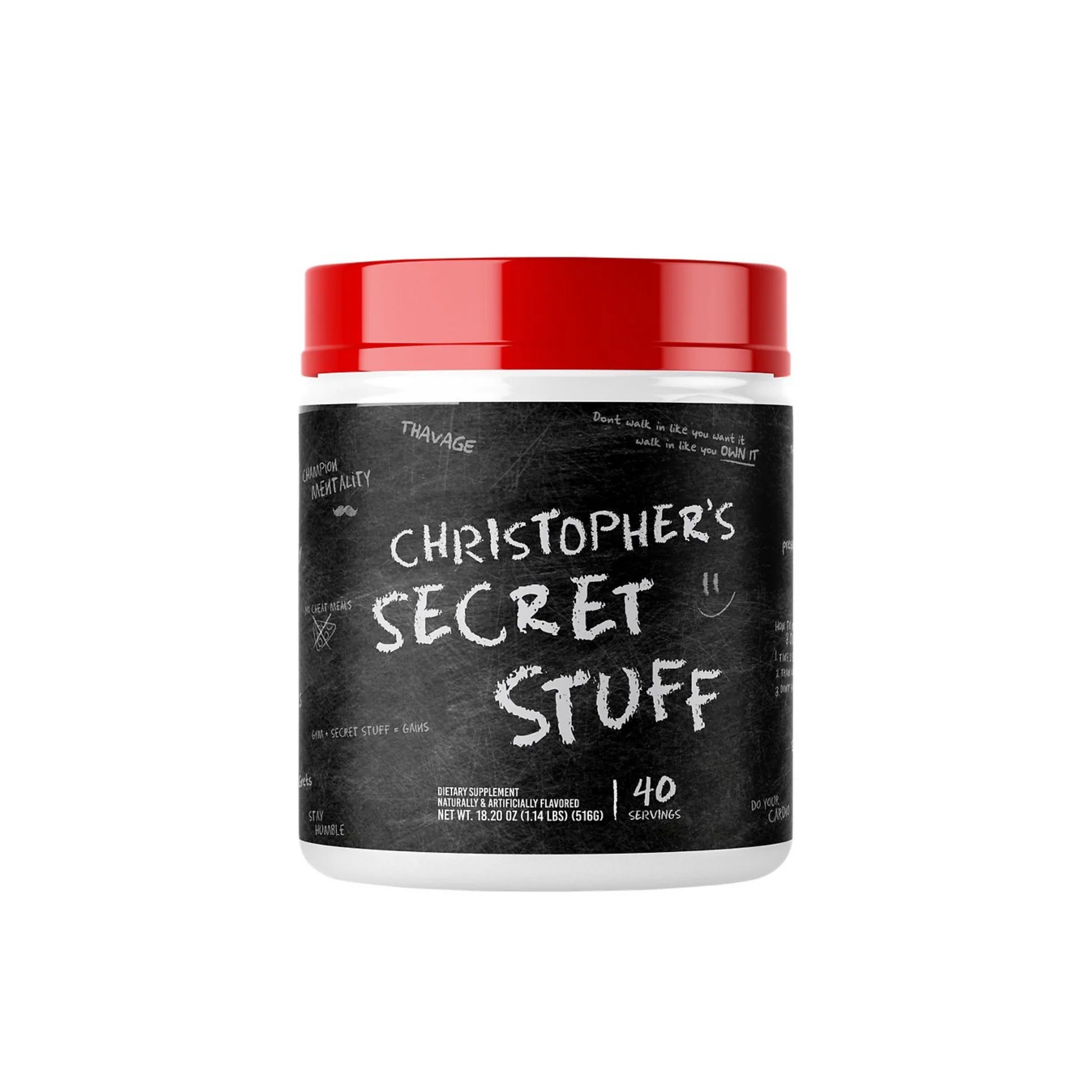 RAW CBUM Thavage Pre-Workout Christopher's Secret Stuff