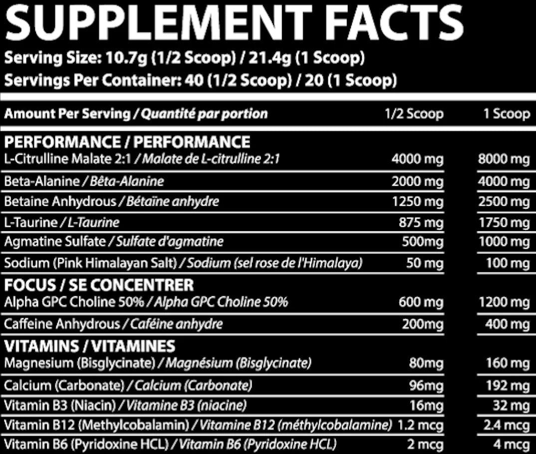 Ape-X Unleashed Pre-Workout (Blueberry Blitz)