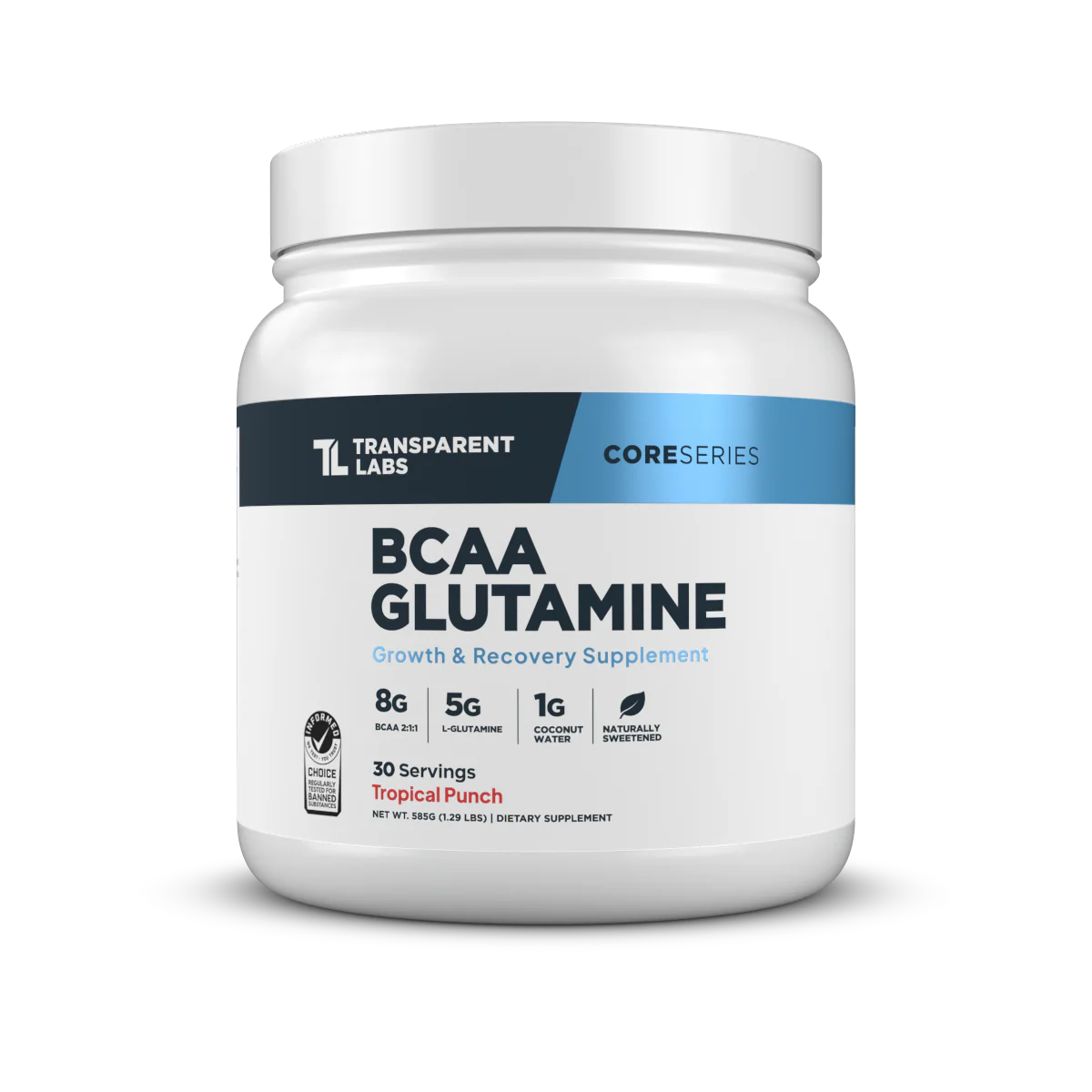 Transparent Labs BCAA Glutamine (Tropical Punch)