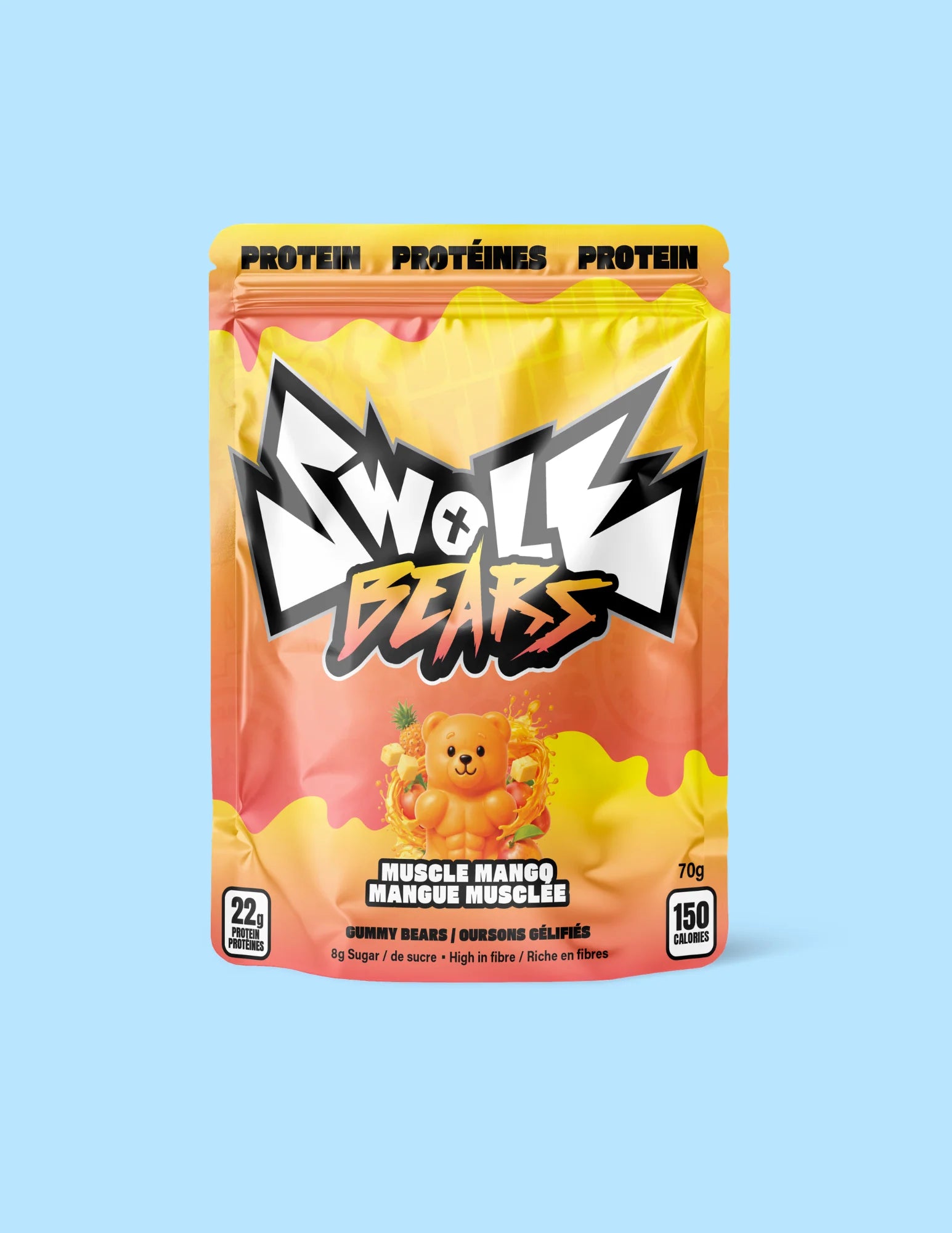 Swole Bears High-Protein Gummy Bears (Muscle Mango)