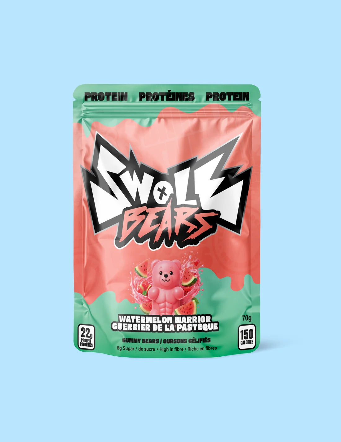 Swole Bears High-Protein Gummy Bears (Watermelon Warrior)
