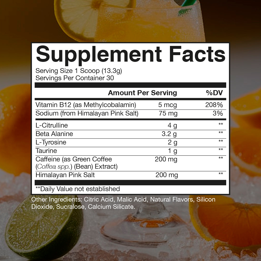 RAW CBUM Essential Pre-Workout Champion Mentality (Citrus Slush)