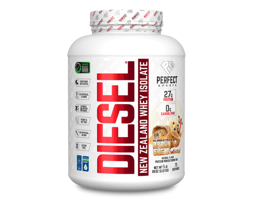Load image into Gallery viewer, Perfect Sports DIESEL New Zealand Whey Protein Isolate 5lbs (Brown Sugar Bubble Tea)
