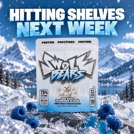 Swole Bears High-Protein Gummy Bears (Iced Razz)