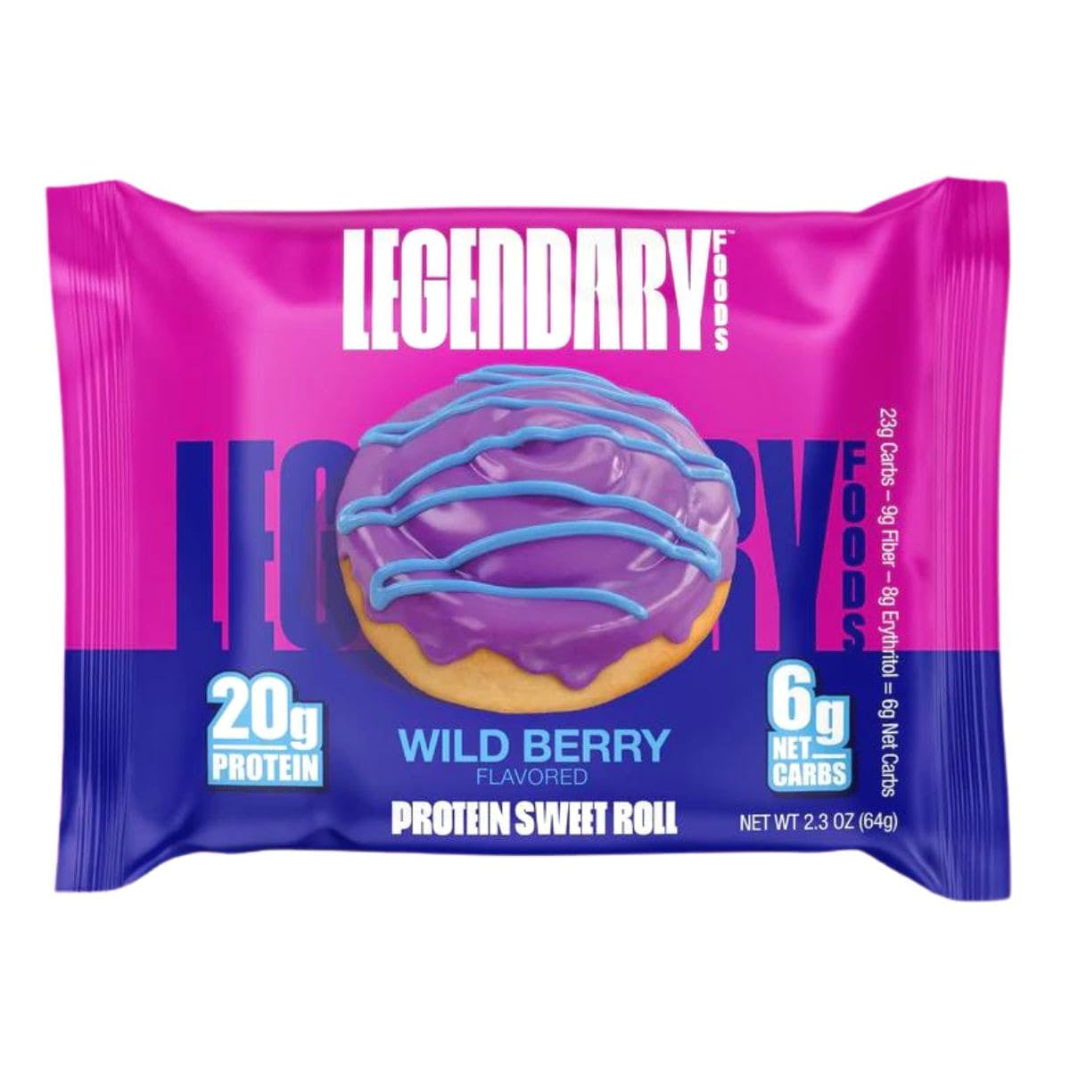 Legendary Foods Protein Sweet Roll 1 Pack (Wildberry)