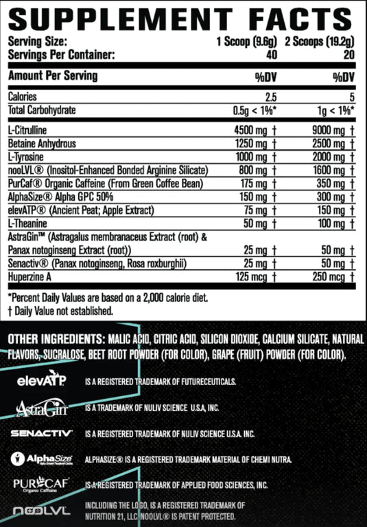 Jacked Factory NitroSurge MAX Pre Workout 40 Servings (Cherry Bomb)