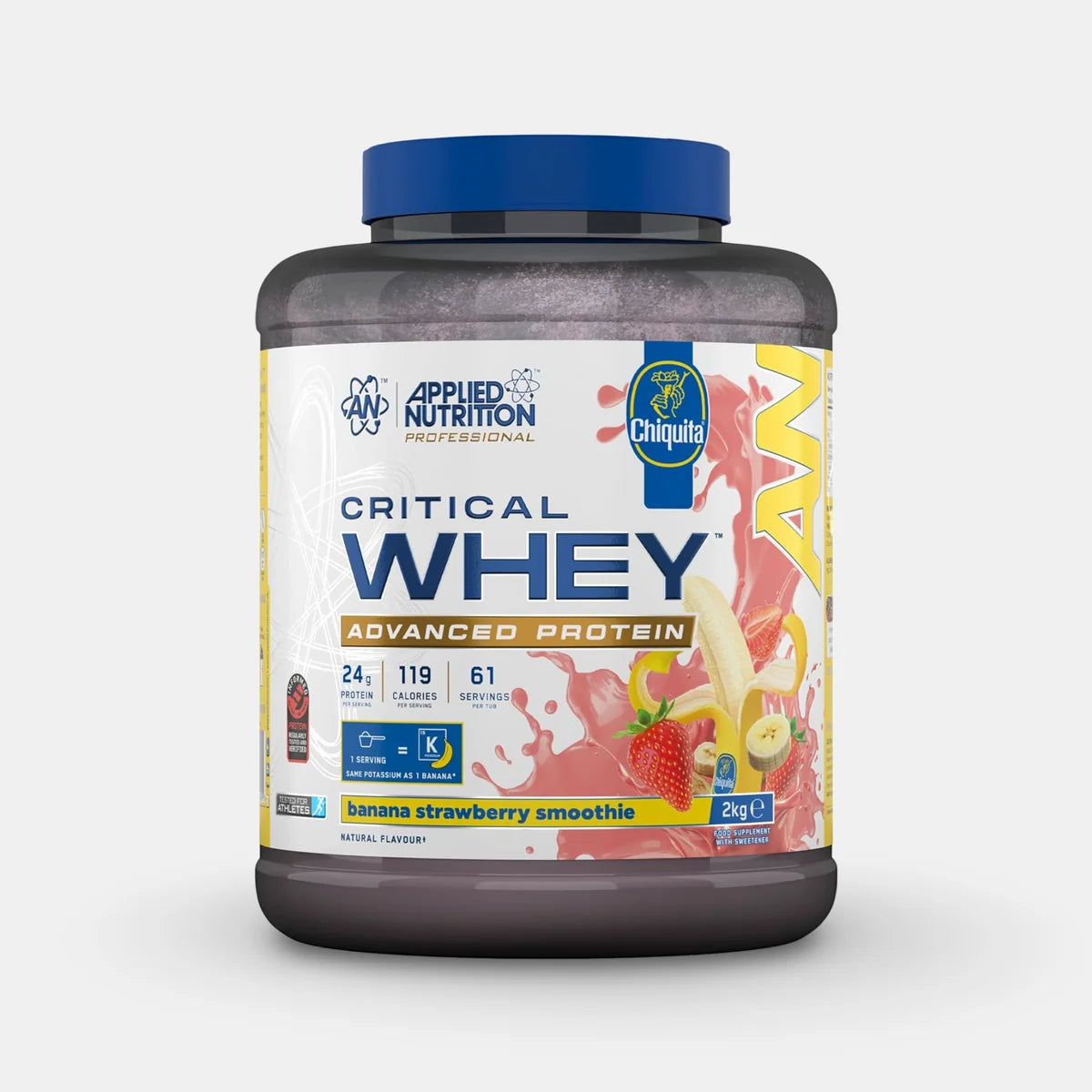 Applied Nutrition Critical Whey Protein 5lbs (Chiquita Banana Strawberry Smoothie)