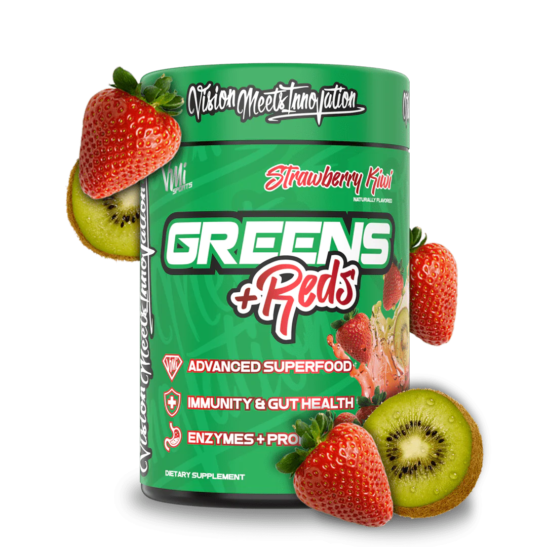 VMI All Natural Greens + Reds Superfoods 30 Servings (Strawberry Kiwi)