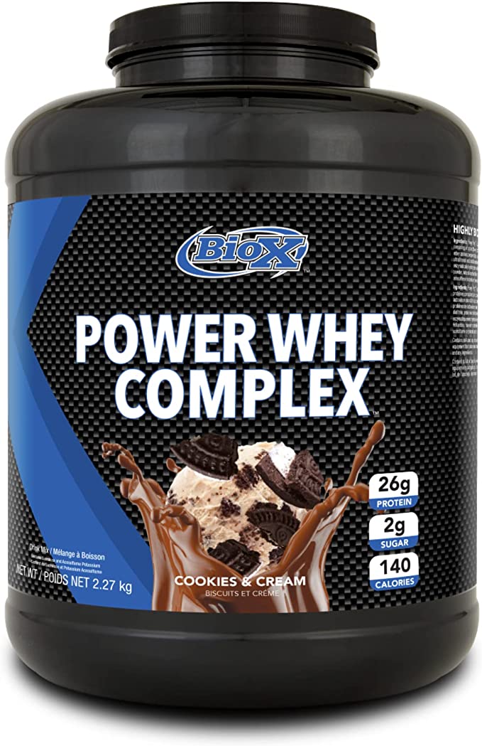 Load image into Gallery viewer, BioX Power Whey Complex Protein 2.27kg (Cookies and Cream)
