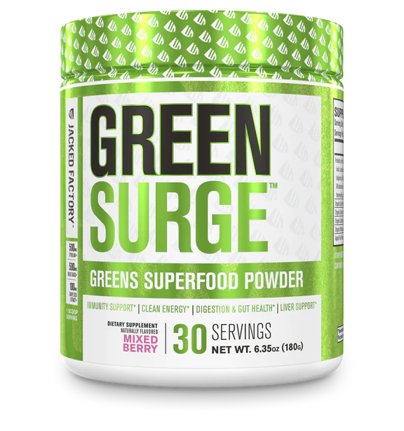 Jacked Factory GreeneSurge 30 Servings (Mixed Berry)