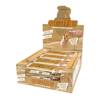 Box of Grenade Carb Killa Protein Bar (Caramel Chaos)