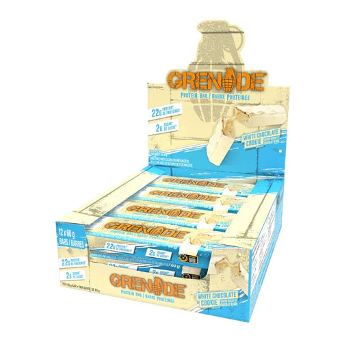 Box of Grenade Carb Killa Protein Bar (White Chocolate Cookie)