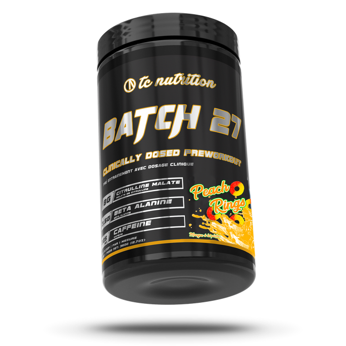 TC Nutrition Batch 27 Pre-Workout (Peach Rings)