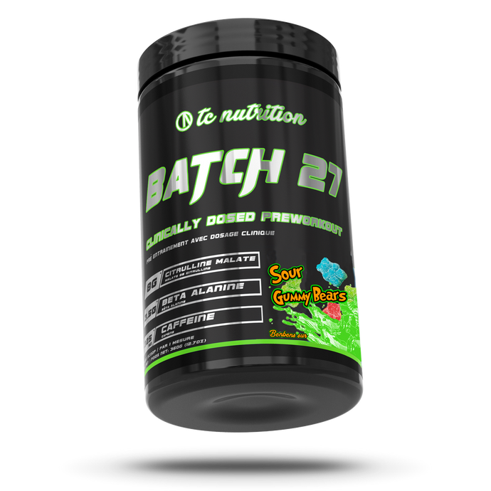 TC Nutrition Batch 27 Pre-Workout (Sour Gummy Bears)
