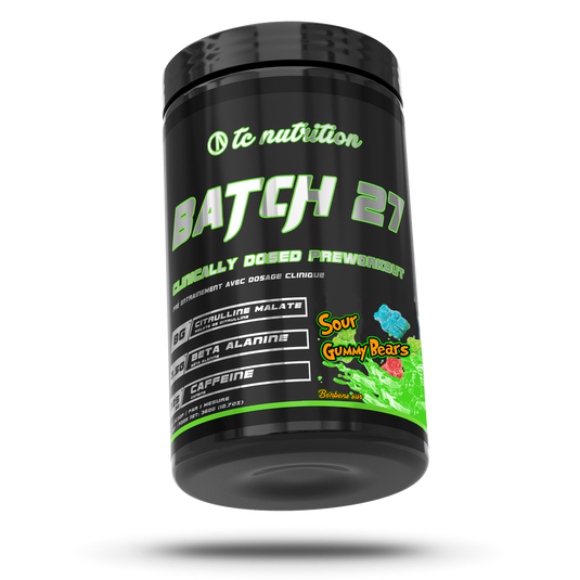 TC Nutrition Batch 27 Pre-Workout (Sour Gummy Bears)