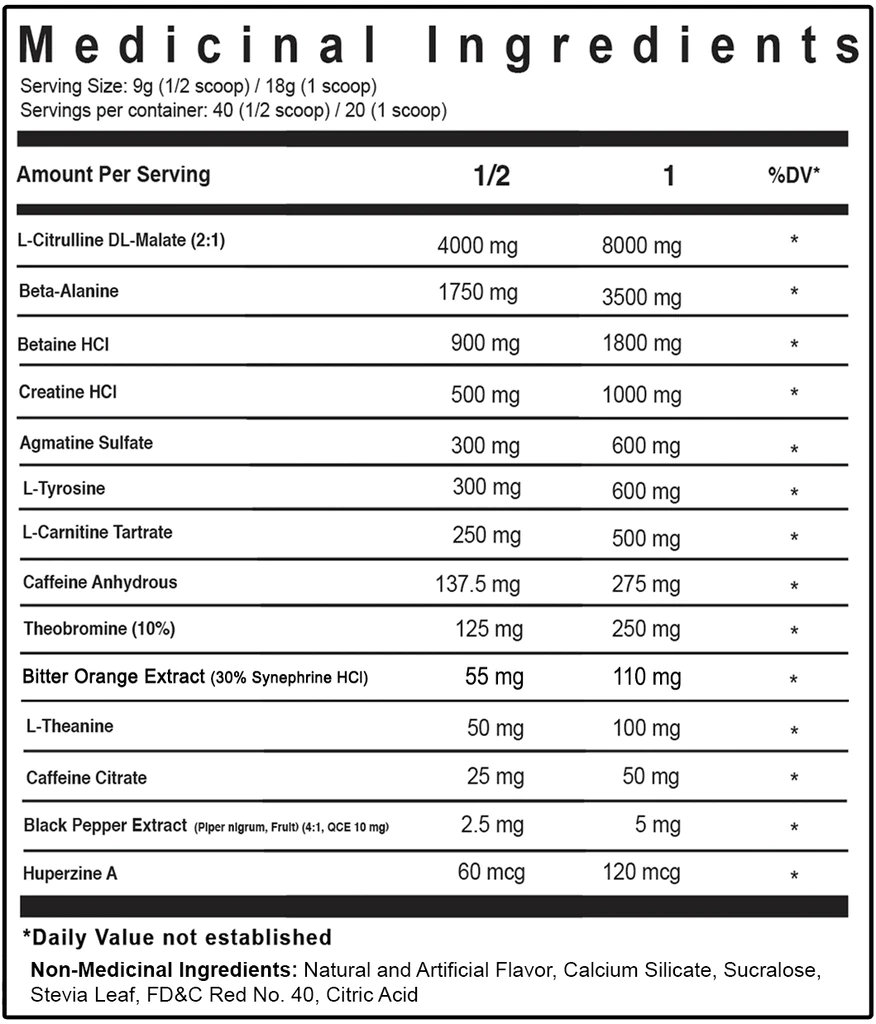 TC Nutrition Batch 27 Pre-Workout (Blue Slushie)