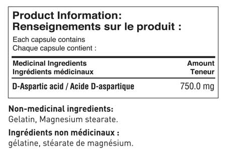 Tested Nutrition D-Aspartic (120 Caps)