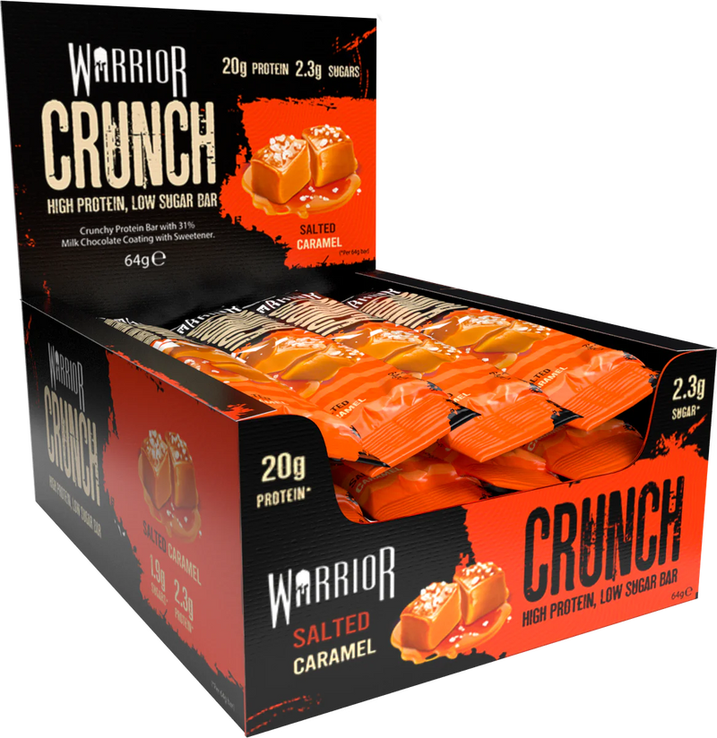 Load image into Gallery viewer, Box of Warrior Crunch Protein Bar (Salted Caramel)
