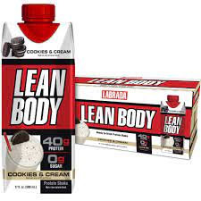 Box of Lean Body 500ML (12 Cookies and Cream)