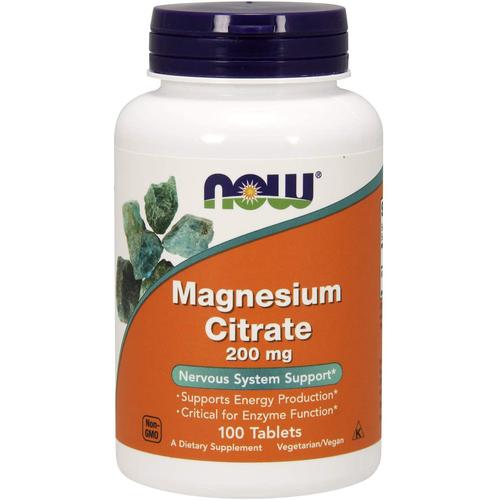 NOW Magnesium Citrate 200mg (100 Caps)