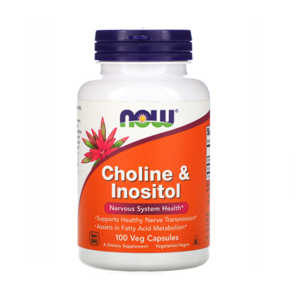 NOW Choline & Inositol 500mg (100 Caps)