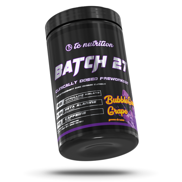 TC Nutrition Batch 27 Pre-Workout (Bubble Gum Grape)